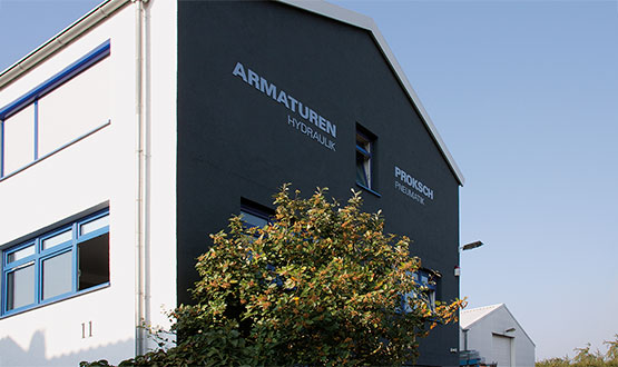 [Translate to English:] Firmengebäude Armaturen Proksch GmbH